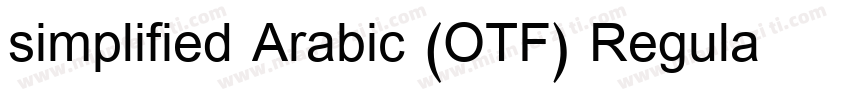 simplified Arabic (OTF) Regular字体转换